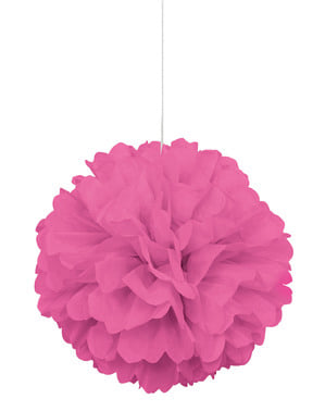 Pompon decorativo rosa- Linea Colori Basici