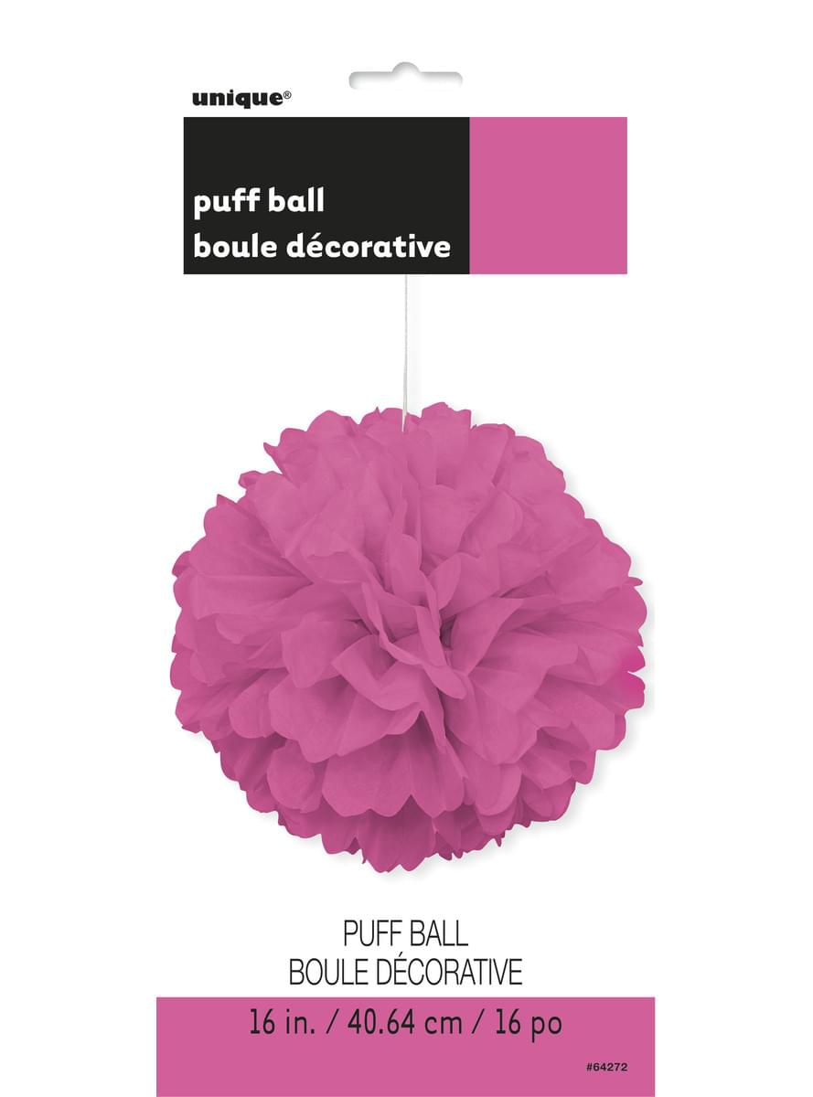 Dekorativ Pink Pom-Pom - Basale Farver Linje