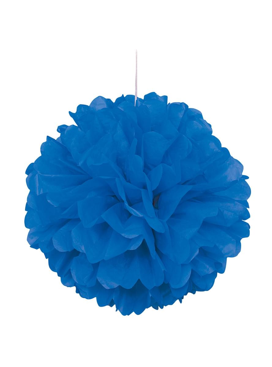 Pompom decorativo cor azul escuro - Linha Cores Básicas