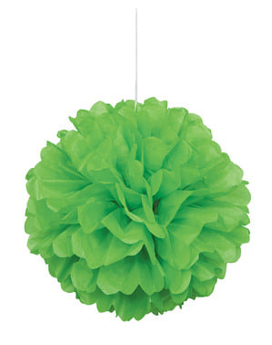 Pompon decorativ culoarea verde lime - Gama Basic Colors