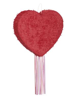 Piñata con forma de corazón