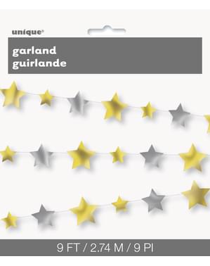 Sternen Girlande gold-silber