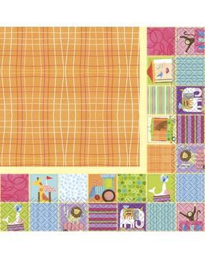 Set 16 stora servetter - Circus Animal