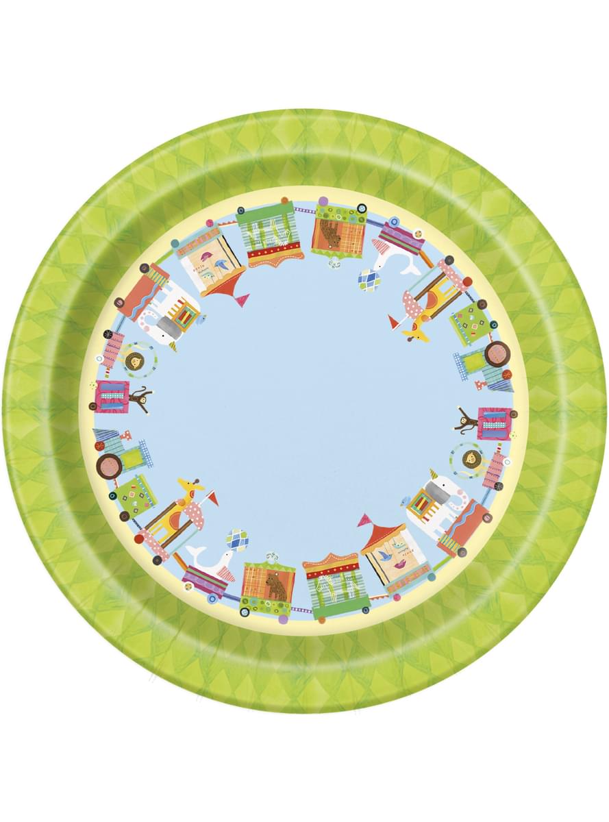 8 piatti da desser (18 cm) - Circus Animal 