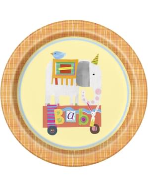 8 assiettes - Circus Animal