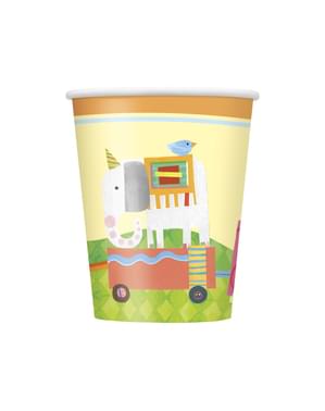 8カップ -  Circus Animalのセット