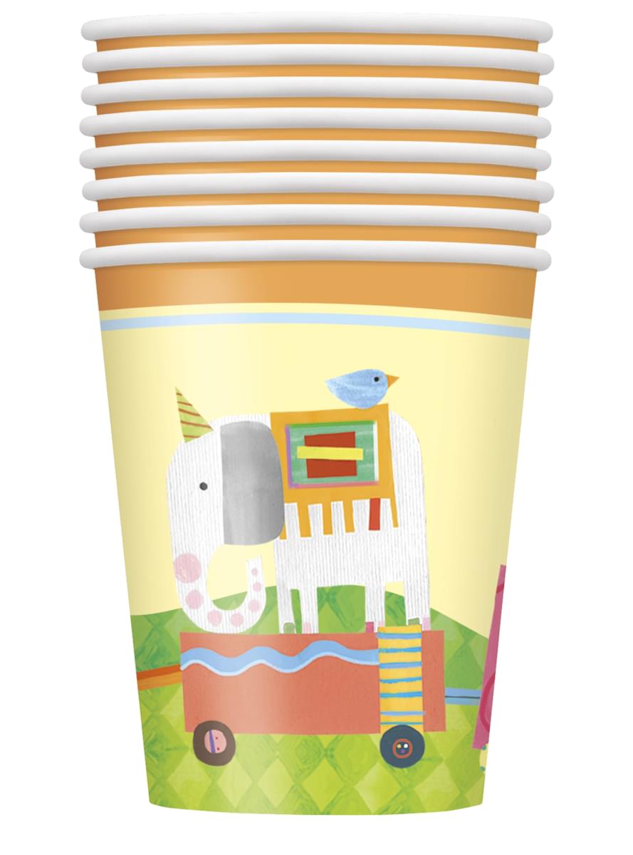Becher Set 8-teilig - Circus Animal