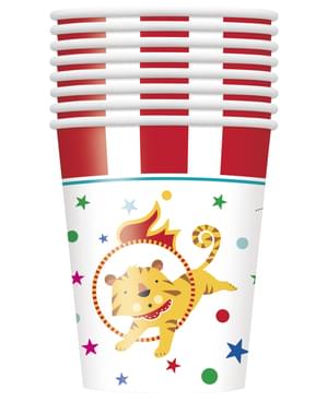 Készlet 8 csésze - Cirkuszi karnevál