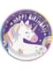 8 Happy Birthday Unicorn plates (23cm) - Happy Unicorn