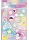4 Happy Unicorn stickers - Unicorn