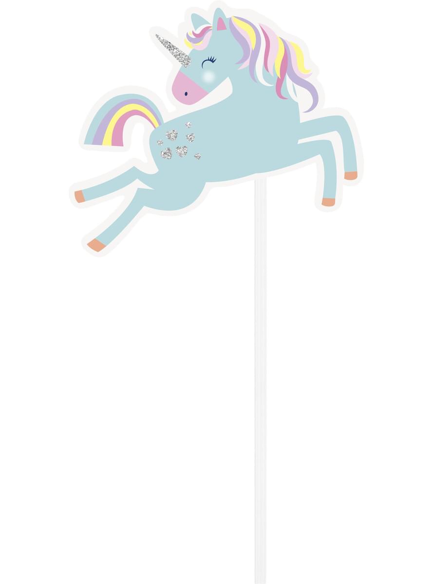 Zestaw 10 rekwizytów do zdjęć z wesołym jednorożcem - Unicorn