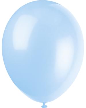 Set 10 balonov v pastelnih barvah - linija osnovnih barv