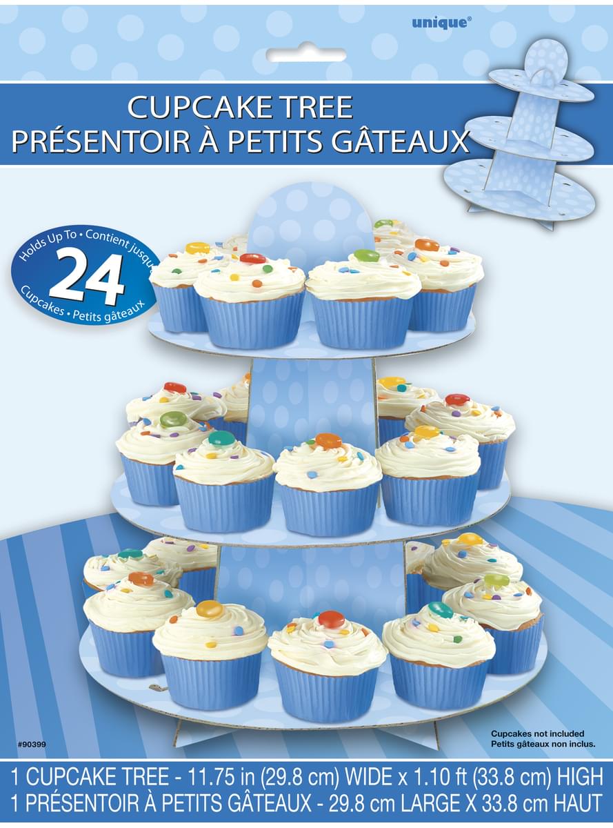 Base grande para cupcake azul