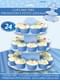 Présentoir cupcakes grand modèle bleu