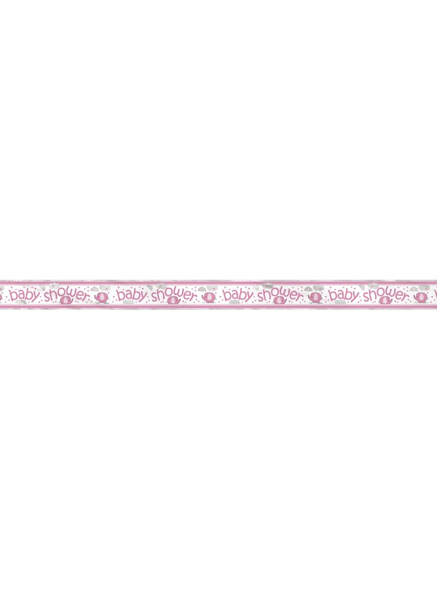 Rosa Baby Shower banner - Umbrellaphants Rosa