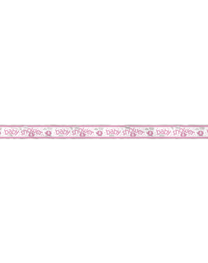 Faixa Baby Shower cor-de-rosa - Umbrellaphants Pink