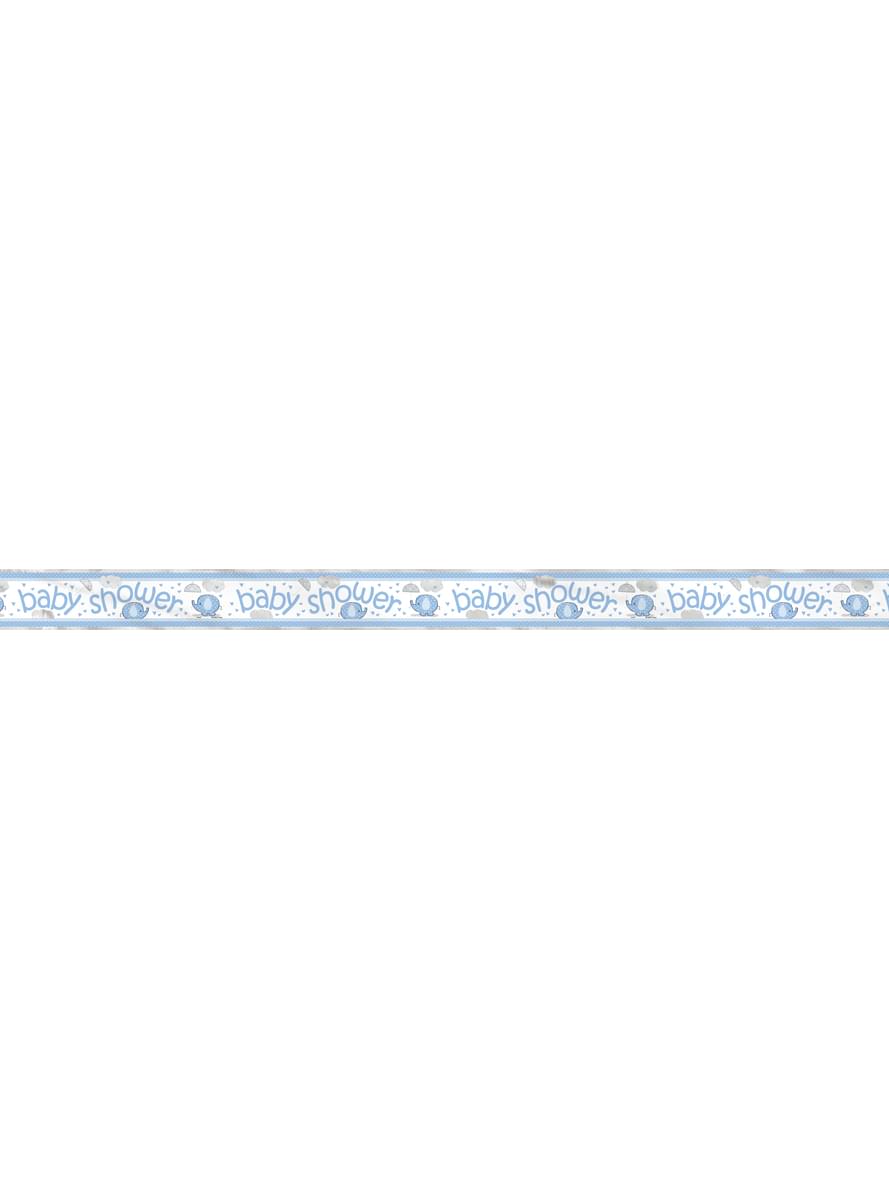 Affiche Baby Shower bleu - Umbrellaphants Blue