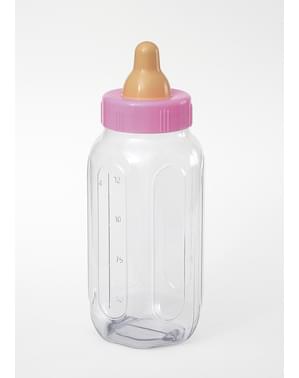 Pink refillable baby's bottle