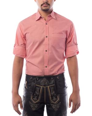 Camisa Oktoberfest roja para hombre