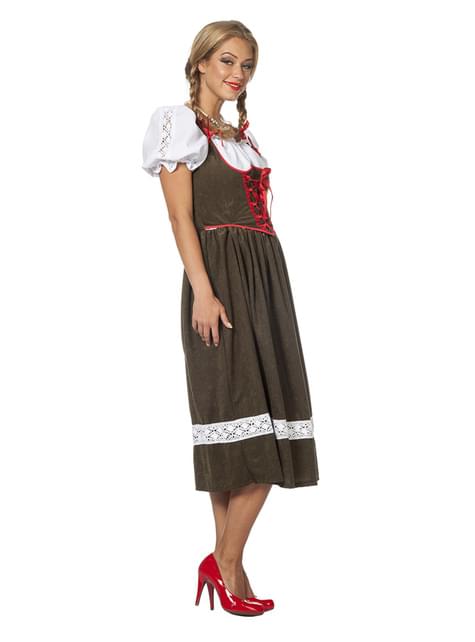 Tyrolerkjole Oktoberfest kostume. Det Funidelia