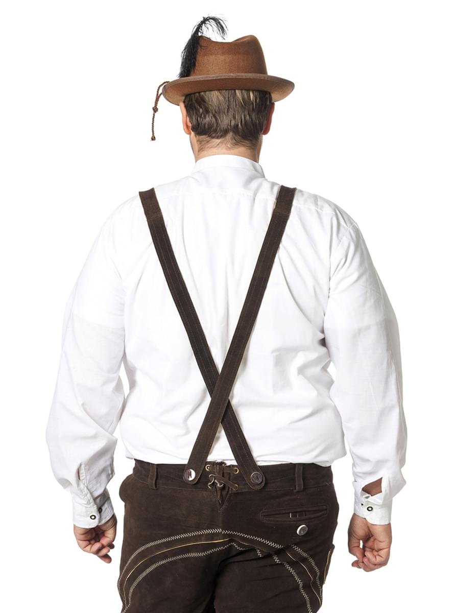 Trachtenhemd weiß für Herren