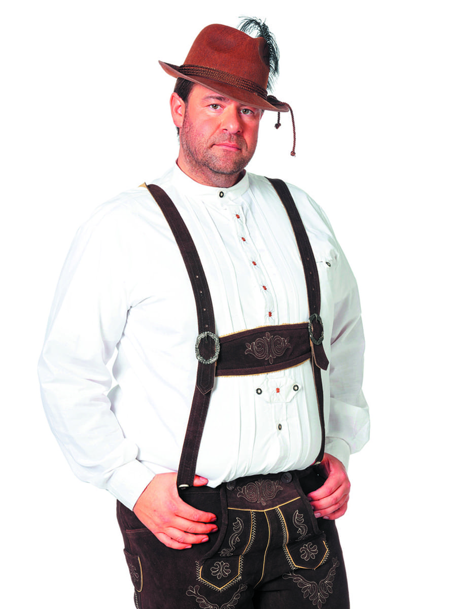 Camicia Oktoberfest bianca per uomo