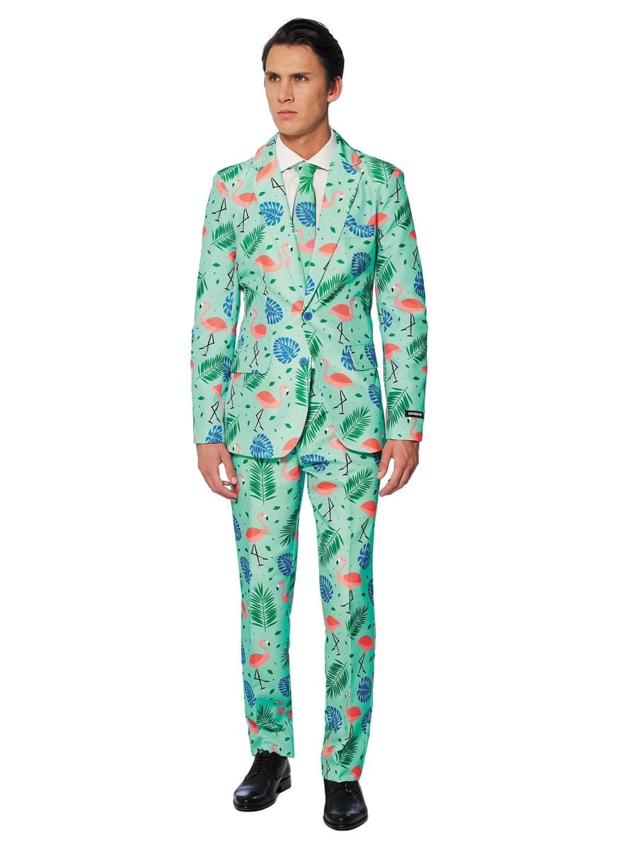 Tropski flamingoti obleka - obleka za moške 