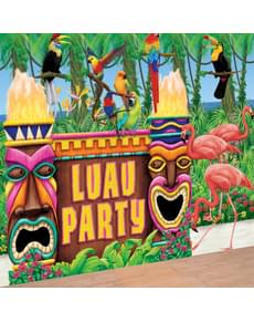 Decoração gigante de luau havaiano