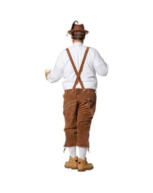 디럭스 베이지 색 lederhosen 남성용