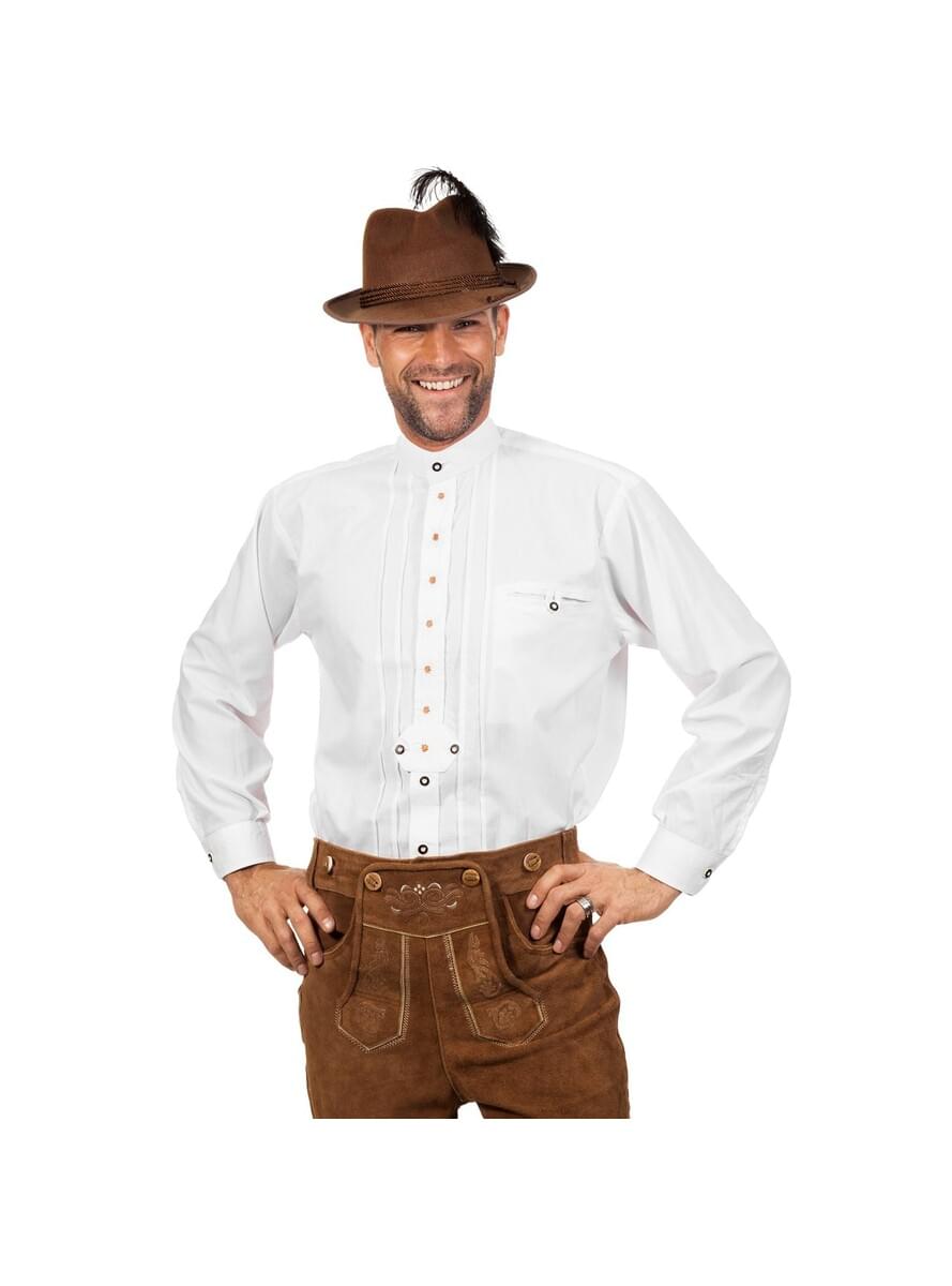 Chemise Oktoberfest blanche homme