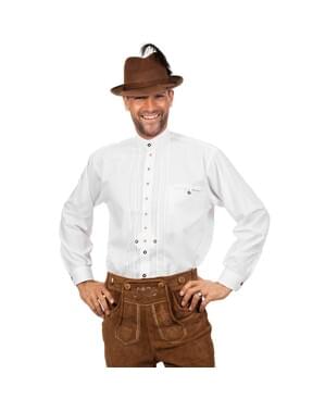 Camisa Oktoberfest blanca para hombre