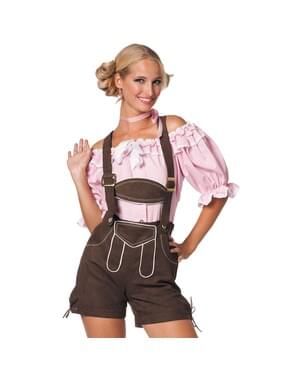 Кафяв Октоберфест ''lederhosen'' за жени