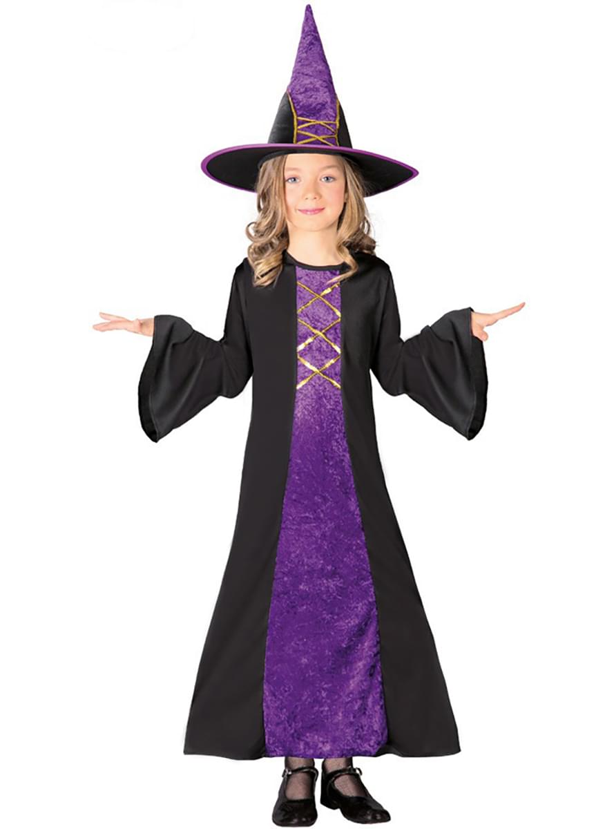 Witch Costume for Girls, Purple. Express delivery | Funidelia
