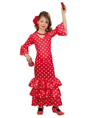 Flamenco Lady Dancer Costume untuk Gadis