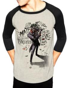 T-shirt manga 3/4 Insane para adulto - Joker