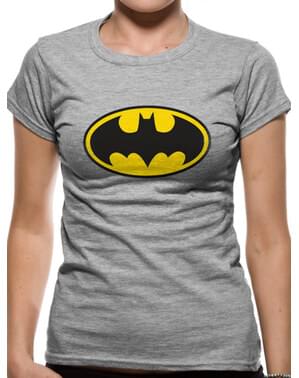 Tricou Batman gri Classic Logo pentru femeie - DC Comics