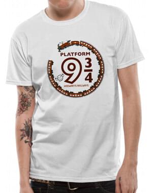 Harry Potter Laituri 9 ¾ -T-paita Miehille Valkoisena