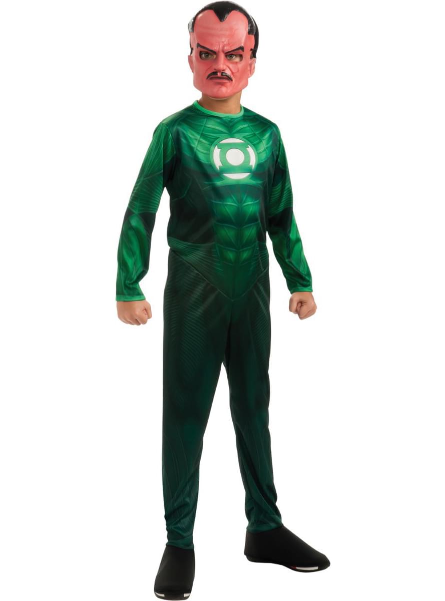 Žalias žibintas „Sinestro“ vaiko kostiumas