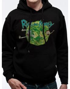 rick and morty portal hoodie in black - hanorac fortnite romania