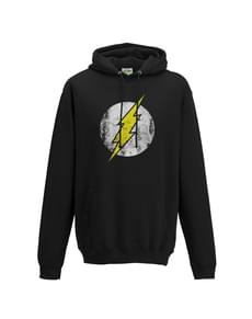 Sweatshirt preta Logo - Flash