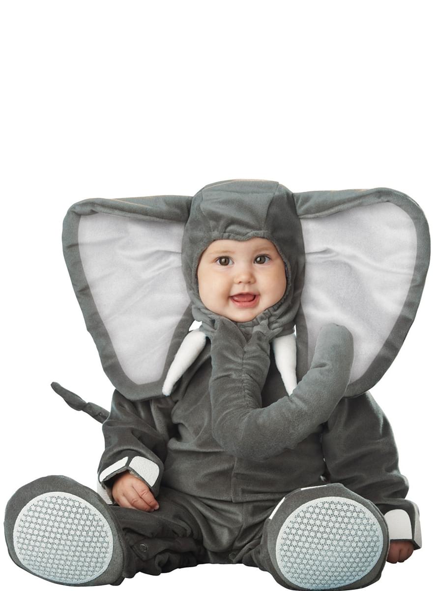 Grey Elephant Baby Costume
