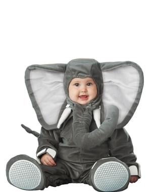 Grijze olifant Kostuum voor baby's