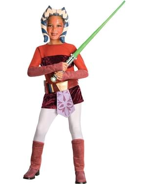 Costum Ahsoka The Clone Wars deluxe pentru copii