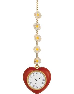 Orologio a cuore con margherite