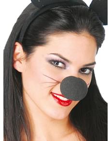 Nariz preto de espuma