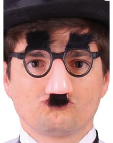 Nariz com óculos de Groucho Marx
