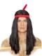 Indianer Perücke mit Feder