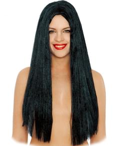 Perruque lisse longue noire