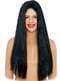 Peluca lisa de melena negra