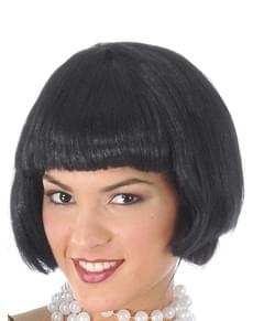 Parrucca mezza misura capelli neri